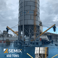 Proiect unic de inginerie al SEMIX : 650 tone de silozuri mobile de ciment
